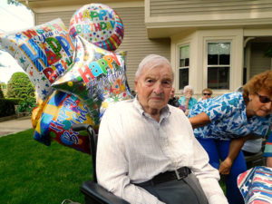 Westborough seniors help resident celebrate 100th birthday