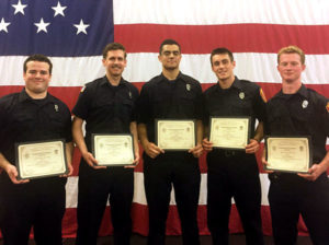 Five Shrewsbury firefighters complete academy training