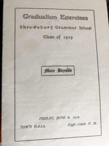 Shrewsbury Grammar School graduation – 100 years ago!