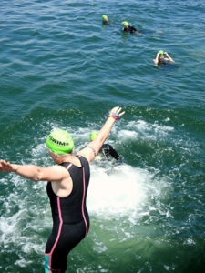 Cahill of Northborough completes 22-mile swim to raise funds for cancer treatments