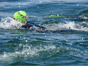 Cahill of Northborough completes 22-mile swim to raise funds for cancer treatments