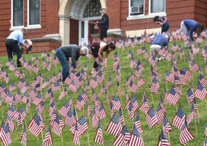 Marlborough remembers 9/11 victims with flags display