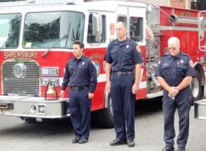 Shrewsbury dignitaries and firefighters observe 9/11 anniversary