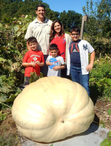Shrewsbury family produces giant pumpkin