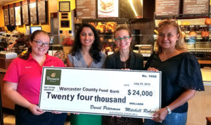 Panera Bread donates $24,000 to Worcester County Food Bank