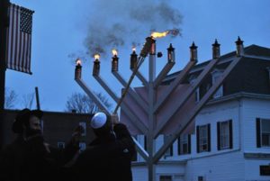 Westborough rabbi speaks of hope at menorah lighting