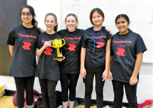 Oak Middle School ‘Thunderbots’ from Shrewsbury take first place at state competition