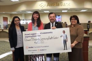 Avidia Charitable Foundation Donates $2000 to Edward M. Kennedy Health Center