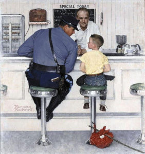 Grafton man recalls posing for iconic Norman Rockwell painting