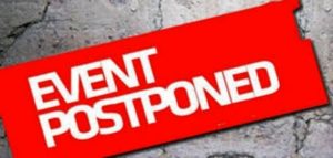 Updated 3/14/20 &#8211; Cancellations/postponements due to coronavirus threat