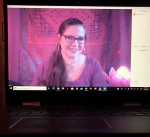 Hudson Red Tent facilitator connects women social distancing online