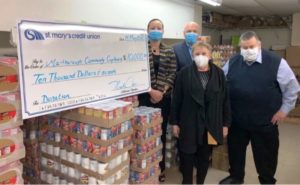 St. Mary’s Credit Union donates $10,000 to Marlborough Community Cupboard