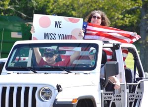 Vehicle parade recognizes Southborough seniors and veterans
