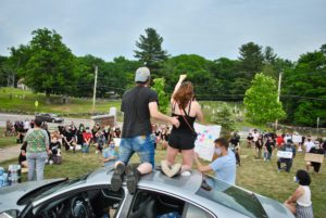 Grafton police show solidarity at peaceful black lives matter protest