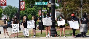 Shrewsbury students hold peaceful day long Black Lives Matter protest