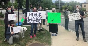 Resident gather in Shrewsbury to peacefully protest racial inequality