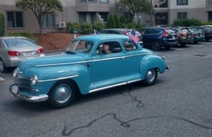 Vintage car parade brings cheer to Westborough seniors