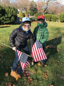 Shrewsbury scouts learn a lesson in flag etiquette