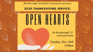 Interfaith service to be broadcast on Westborough TV