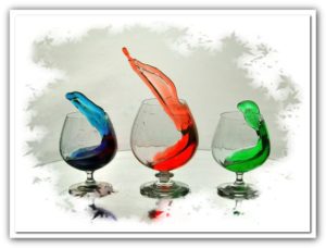 “The Big Spill” (artistic photo of wine glasses). The Assabet Valley Camera Club will be hosting a presentation about creating images that stand out like this one.