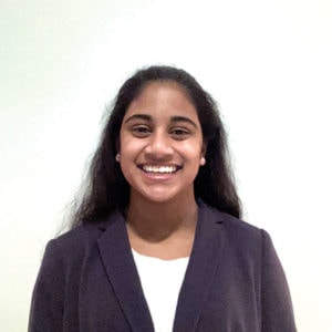 Poorvi Mohanakrishnan won the local Marlborough Lions Club level of the Massachusetts Lions Youth Speech Competition in December. 