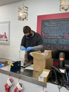 Students get practical experience at the Sugar Shack.