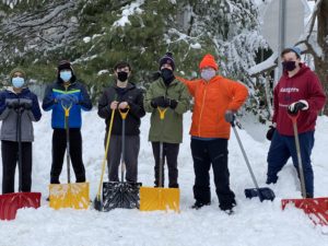 Westborough scouts helped out with Feb. 1 nor'easter by shoveling snow for seniors.