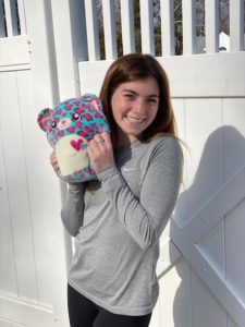 Kacie Conant and her Squishmallow 