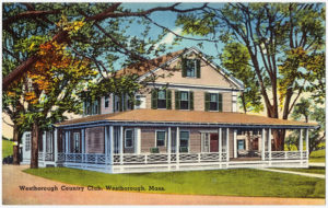 The club’s building was captured on this circa 1930-45 postcard 