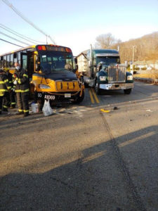 Eight injured in Shrewsbury school bus crash