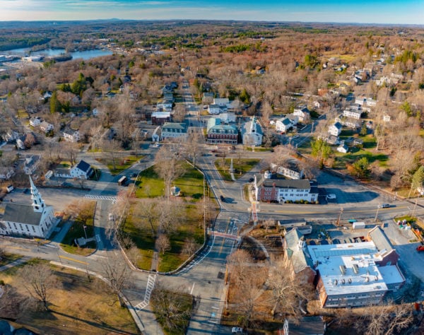 A view of Grafton from the sky