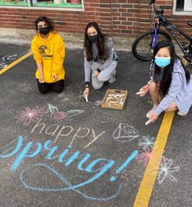 Chalk drawings mark Westborough’s annual ‘kindness week’