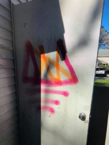 Hudson police investigate cluster of graffiti tags