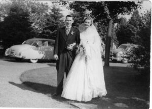Westborough residents Earl and Connie Hutt recently celebrated their 70th wedding anniversary. This is a photo from their wedding day.