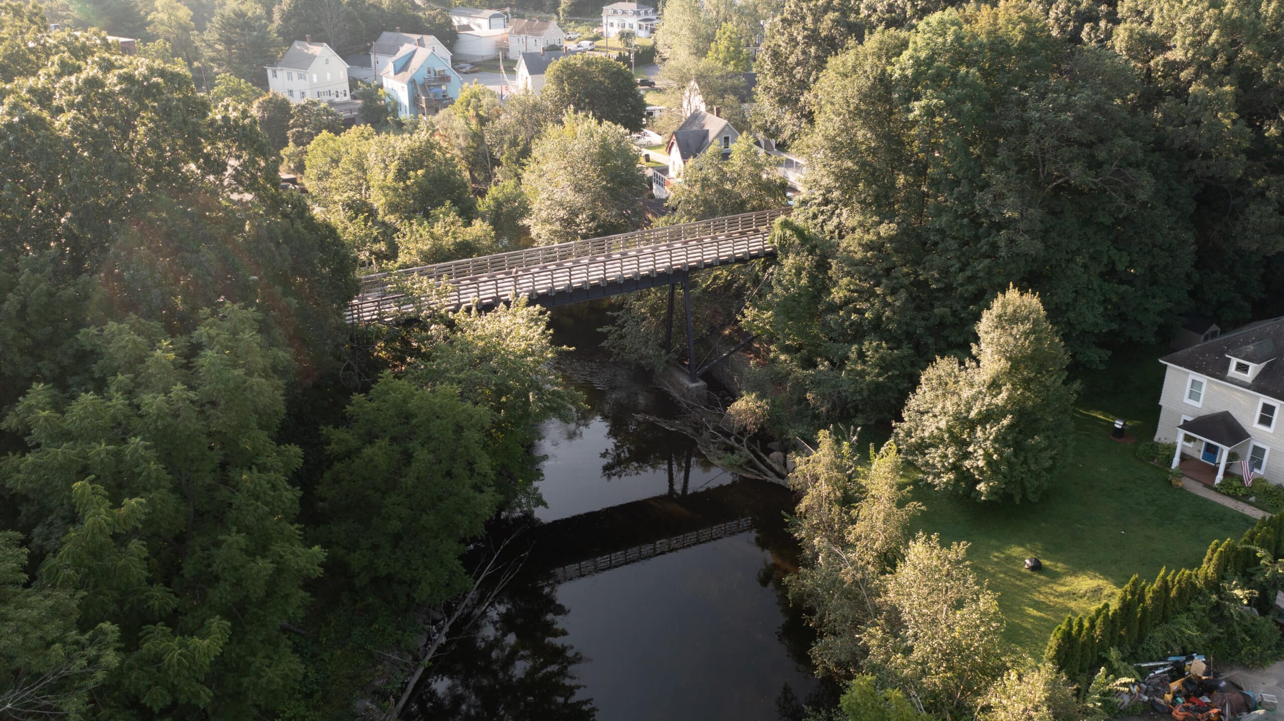 Rail trail bridge