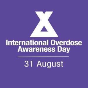 Hudson will memorize those lost to drug overdoes by participating in International Overdoes Awareness Day (logo)