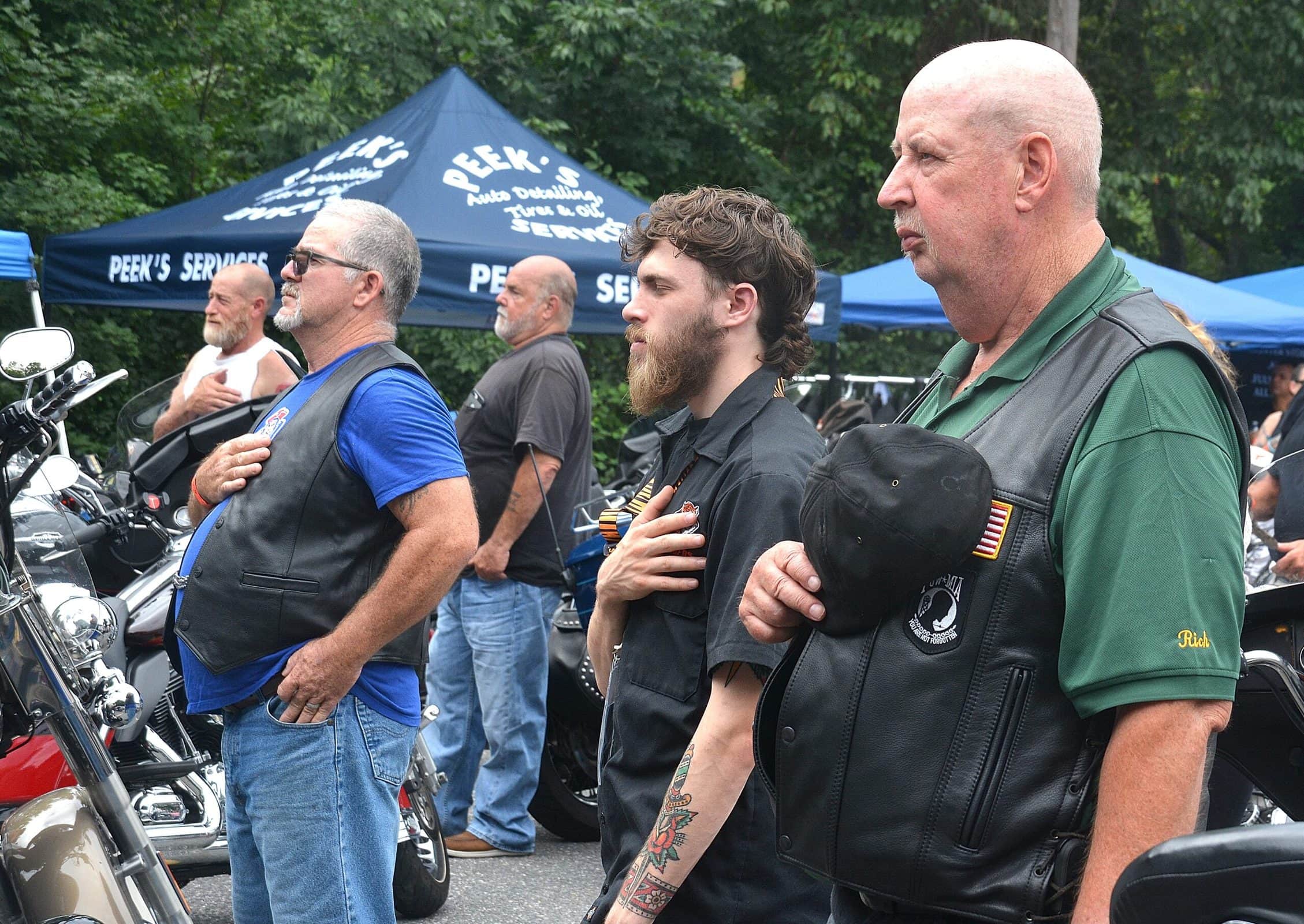 Loyal supporters welcome the return of the SJL Memorial Ride