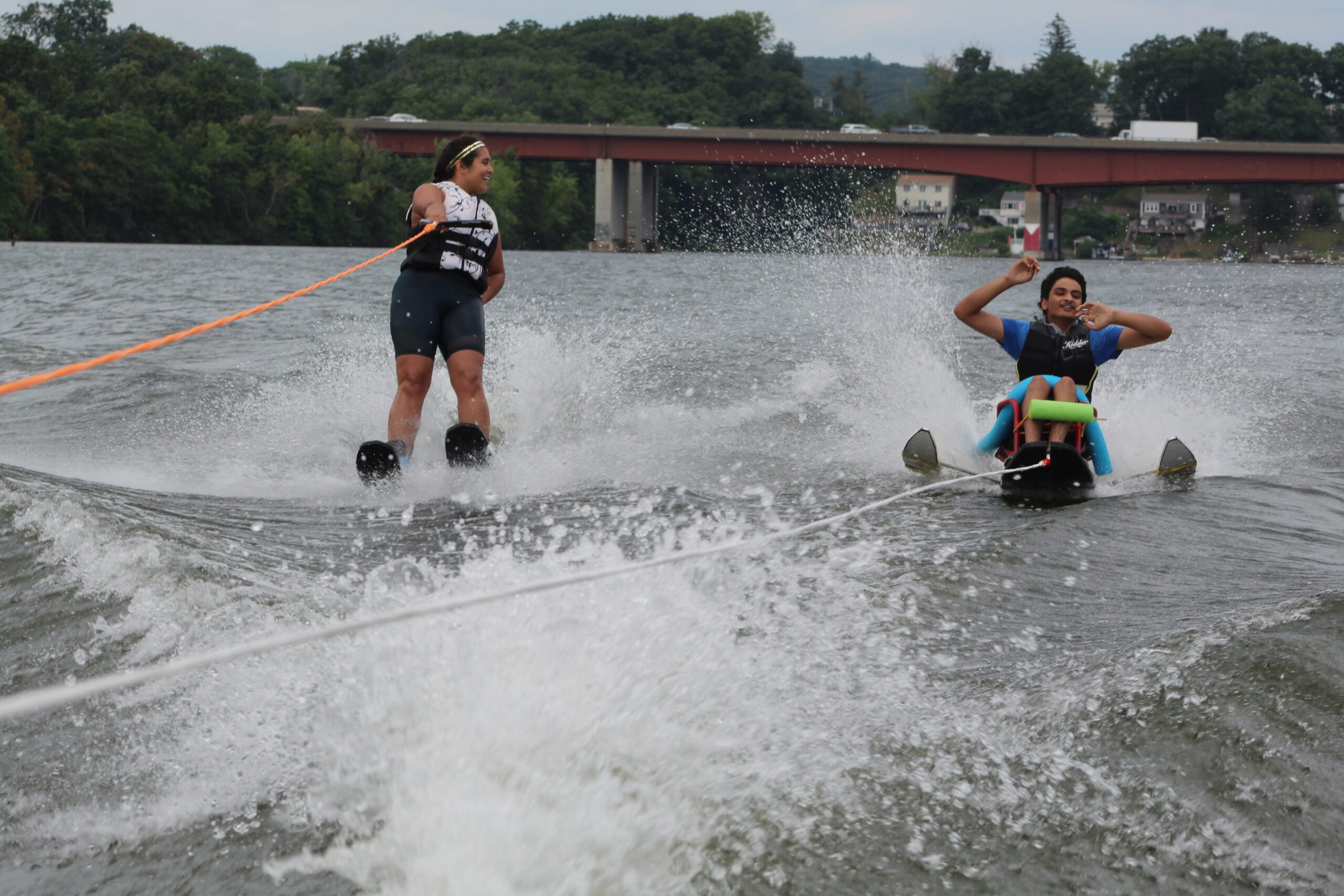 Adaptive water-ski event makes waves on Lake Quinsigamond