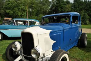 Club cars remain on display at the end of the Push Rods car club car show in Hudson on Aug. 21. (Photo/Dakota Antelman)