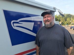 Marlborough Post Office mail carrier Dave Travers celebrated his retirement last week after 33 years with the USPS.