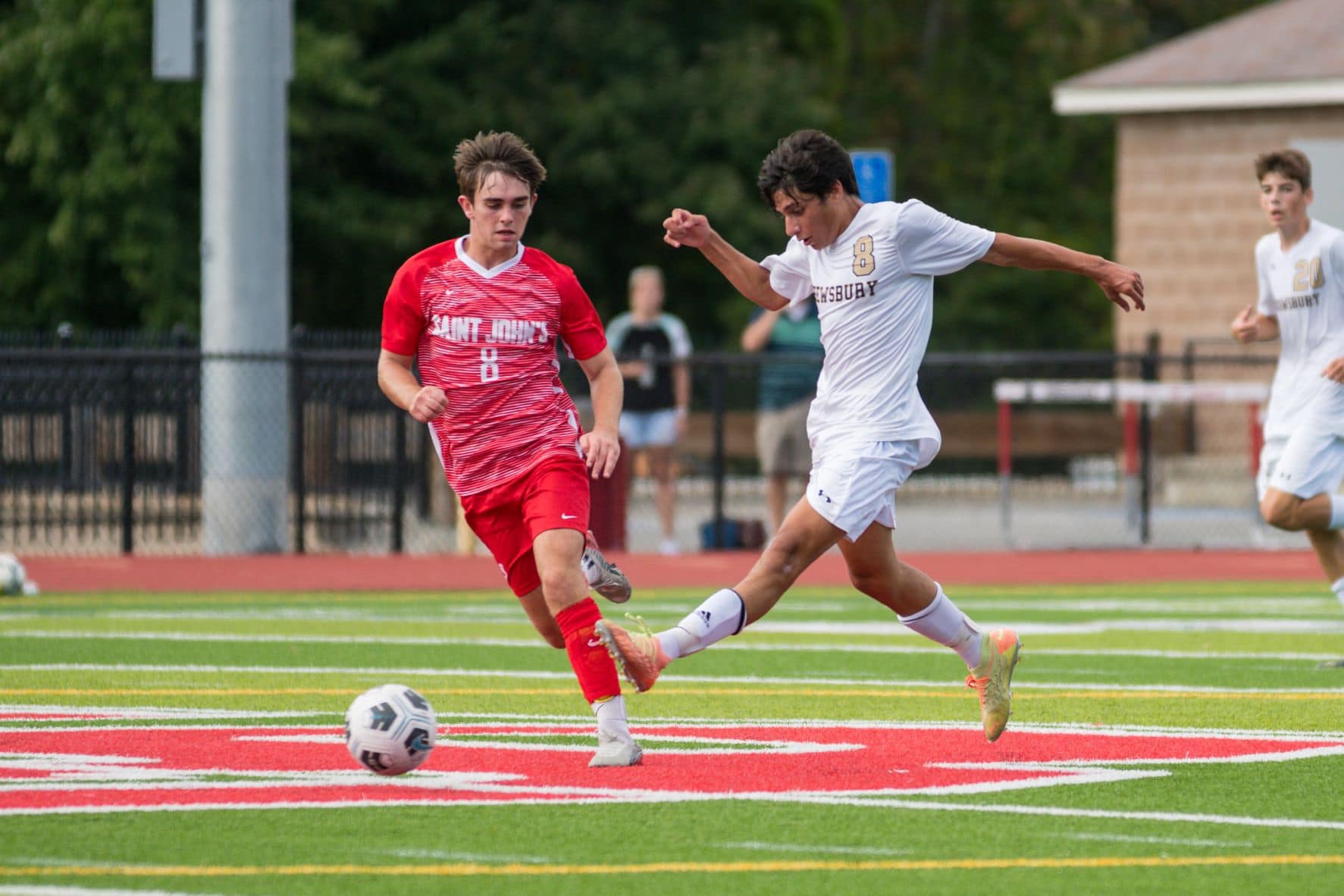 Shrewsbury boys soccer falls to St. Johns in competitive cross-town matchup