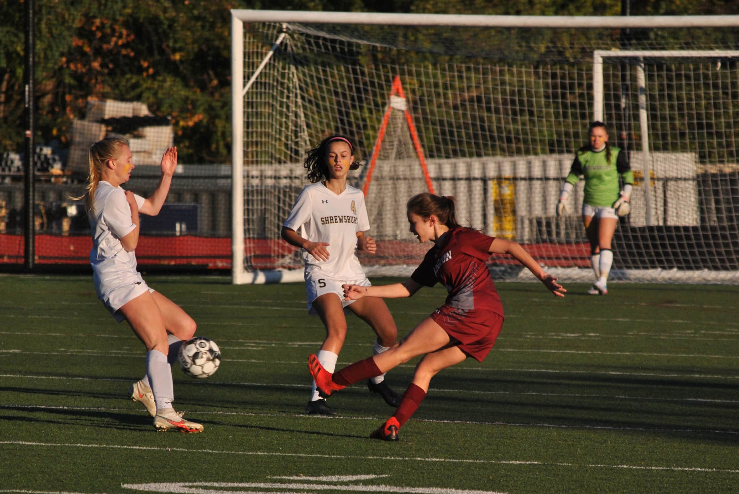 Shrewsbury girls soccer falls to Arlington in playoff matchup