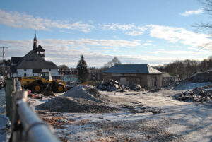 PHOTOS: Ice clings to Marlborough Public Library construction site