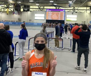 MHS student athlete sets school indoor track record