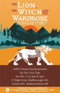 AMSA plans performance of ‘The Lion the Witch and the Wardrobe’