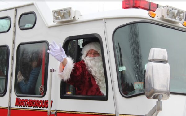 Santa prepares to drive through Northborough Dec. 17