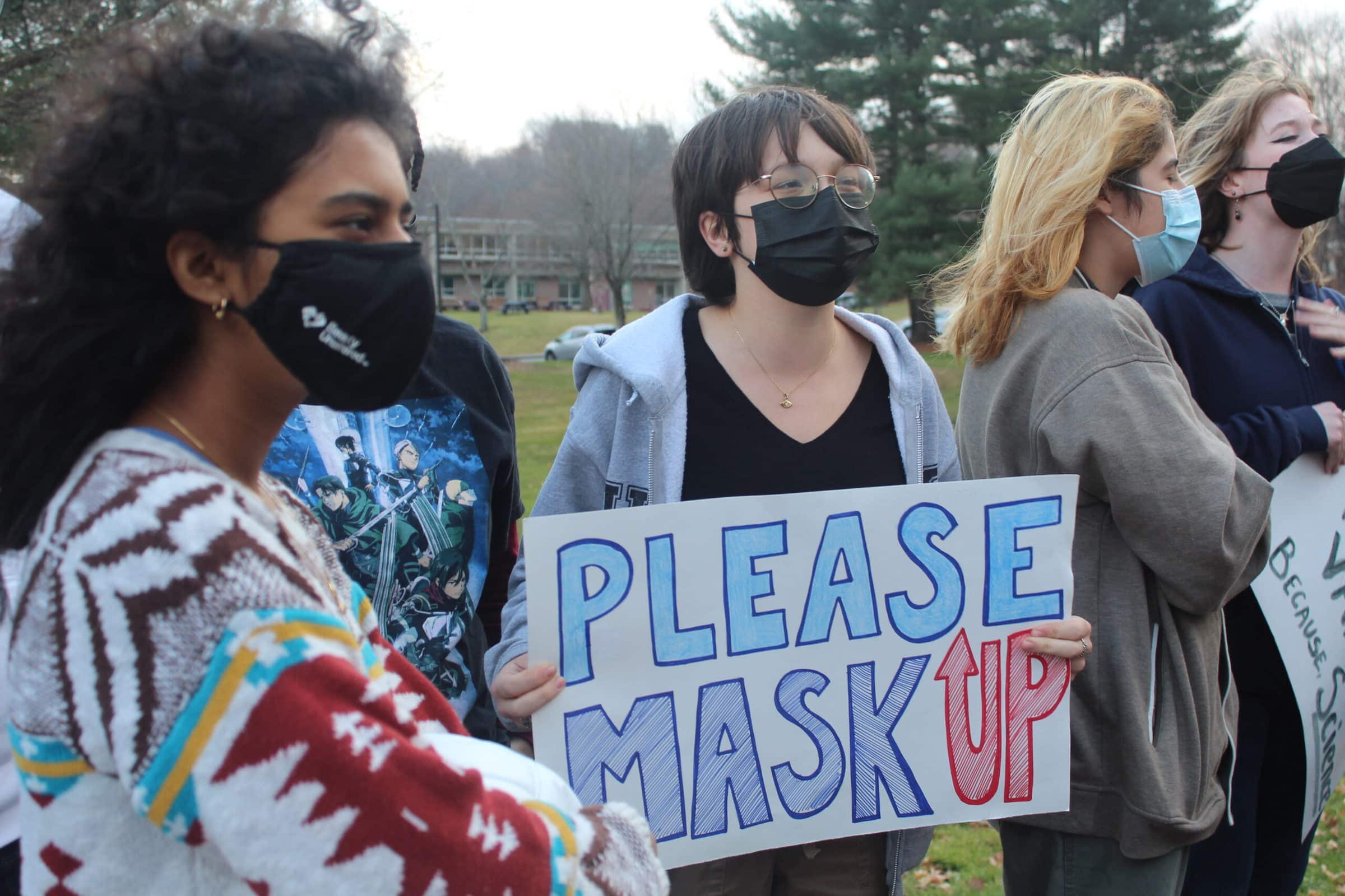 UPDATE: Westborough teachers, community members protest new flexible masking policy at WHS, Gibbons