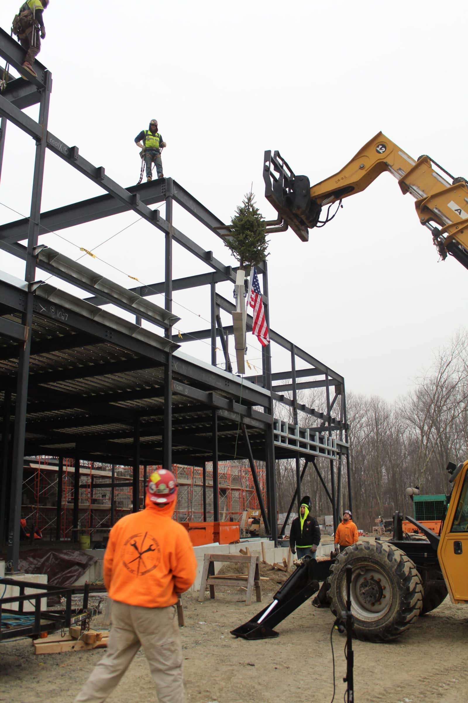 Shrewsbury holds topping off ceremony at new police station