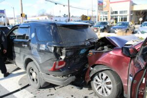 Driver crashes into Westborough police cruiser on Route 9