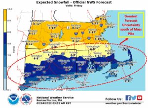Winter storm warning to take effect ahead of Friday snow